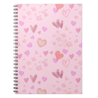 Caderno Espiral Namorados de Pêssego
