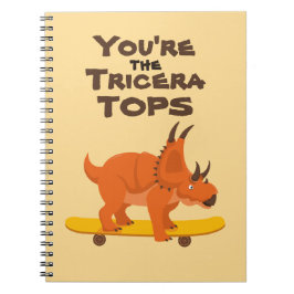 Caderno Espiral Namorados de sala de aula vermelho engraçado para