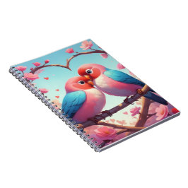 Caderno Espiral Namorados Lovebird