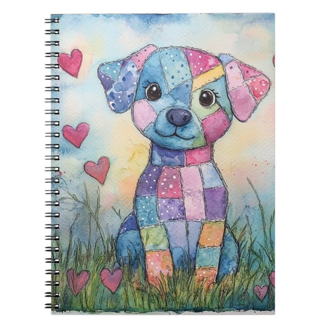 Caderno Espiral Namorados Puppy (Frente)