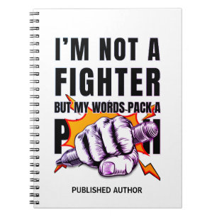 Caderno Espiral NaNoWriMo WRITER NÃO É UM Autor FIGHTER