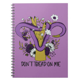Caderno Espiral Não brinque comigo Roxo Feminista