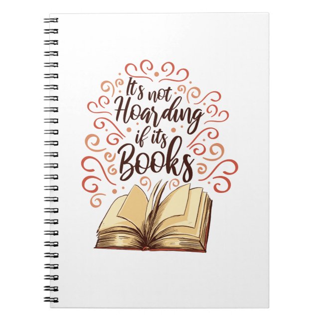 Caderno Espiral Não é açambarcamento se são livros (Frente)