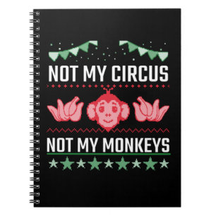 Caderno Espiral Não É Meu Circo Não São Meus Macacos