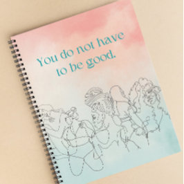 Caderno Espiral Não É Preciso Ser Bom Pessel E Pastel Blue Noteboo