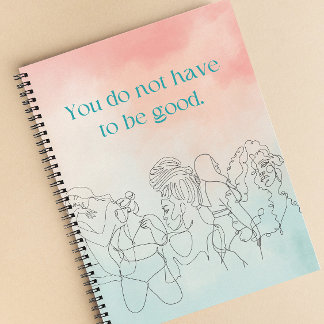 Caderno Espiral Não É Preciso Ser Bom Pessel E Pastel Blue Noteboo
