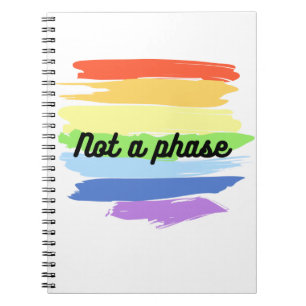Caderno Espiral Não é um Orgulho gay de Fase