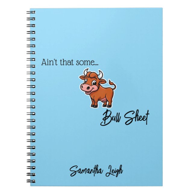 Caderno Espiral Não é uma citação de Tan Tan Snarky Funny (Frente)