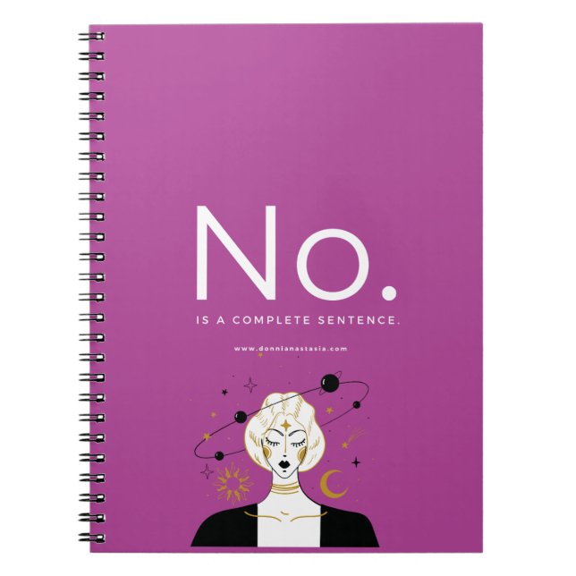 Caderno Espiral Não, é uma frase completa. Diário (Frente)