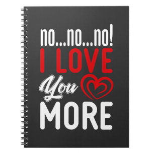 Caderno Espiral Não Eu Te Amo Mais Relacionamento Casal Amor