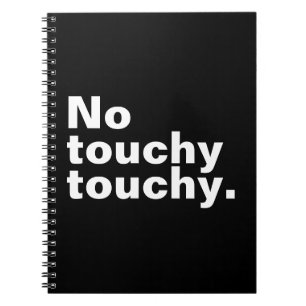 Caderno Espiral Não há design introvertido sensível e engraçado