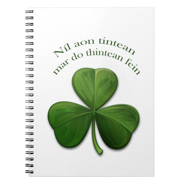 Caderno Espiral Não há lugar como casa (Frente)