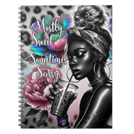 Caderno Espiral Não hoje não é uma mulher doida, mulheres engraçad