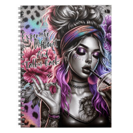 Caderno Espiral Não hoje não é uma mulher doida, mulheres engraçad