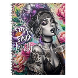Caderno Espiral Não hoje não é uma mulher doida, mulheres engraçad