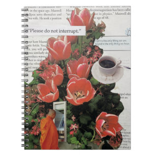 Caderno Espiral Não Interrompa O Tempo De Café Da Manhã Do Dinheir