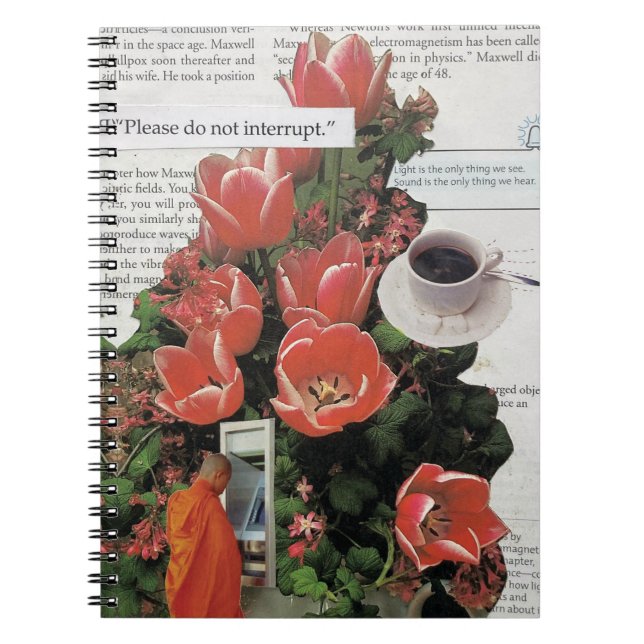 Caderno Espiral Não Interrompa O Tempo De Café Da Manhã Do Dinheir (Frente)