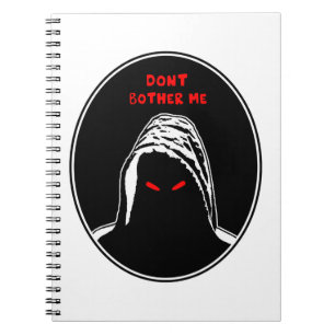 Caderno Espiral Não me incomode com a ilustração do conceito