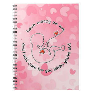 Caderno Espiral Não Nascer Ainda Bebê Prolongamento Feto Tem Compa
