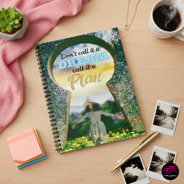 Caderno Espiral Não o chame de Sonho Chame de Plano