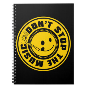 CADERNO ESPIRAL NÃO PARE A MÚSICA