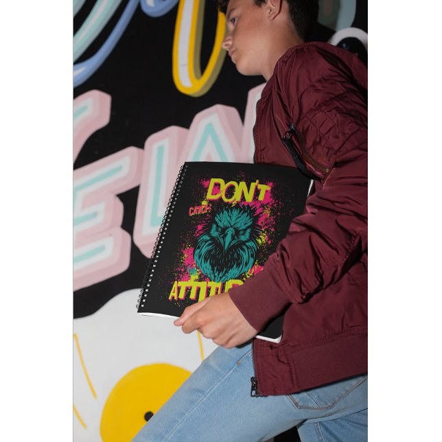 Caderno Espiral Não pegue nenhuma atitude - Sarcástico (Criador carregado)