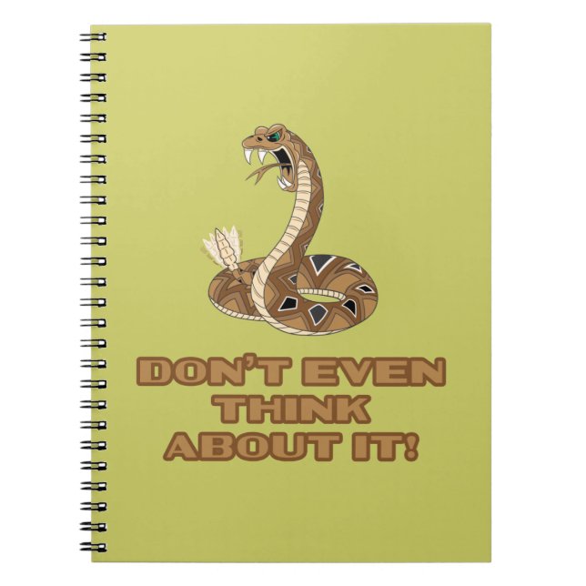 Caderno Espiral Não pise em mim (Frente)