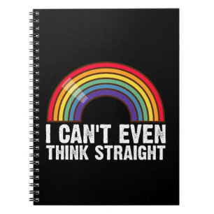 Caderno Espiral Não Posso Nem Pensar Direito Mês do Orgulho LGBTQ