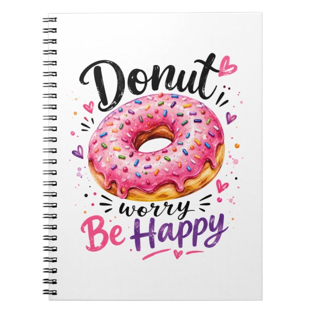 Caderno Espiral Não se Preocupe Seja Feliz (Frente)