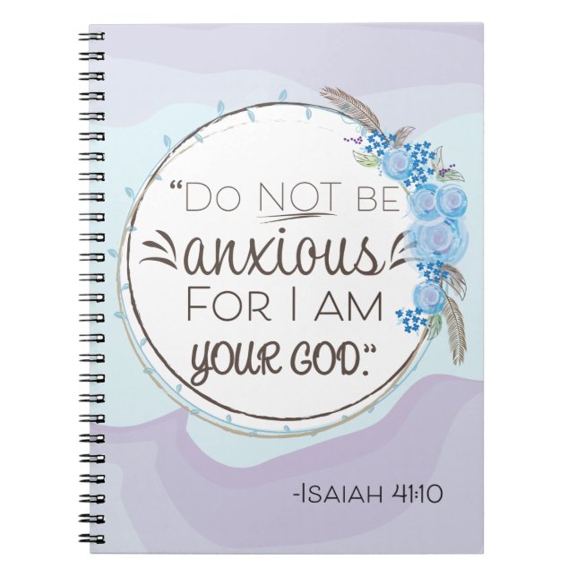 Caderno Espiral Não seja texto ansioso do ano (Frente)