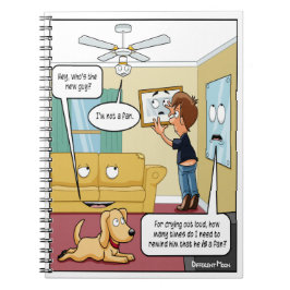 Caderno Espiral Não sou um notebook Fan Punny