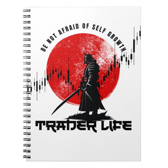 Caderno Espiral Não tenha medo | Motivação comercial | Samurai (Frente)