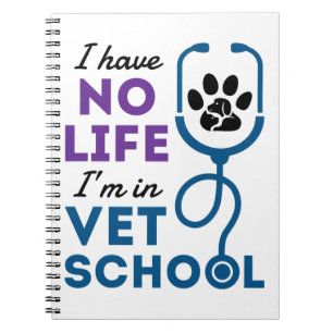 Caderno Espiral Não tenho vida em Veterinária da Faculdade de Medi