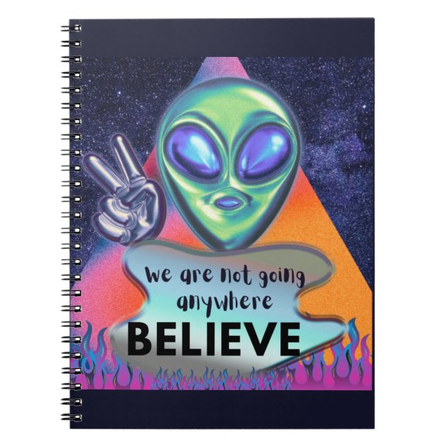 Caderno Espiral Não vamos a lado nenhum acreditar (Frente)