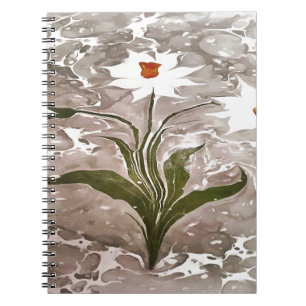 Caderno Espiral Narciso Em Marble