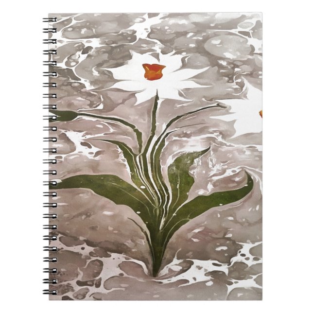 Caderno Espiral Narciso Em Marble (Frente)