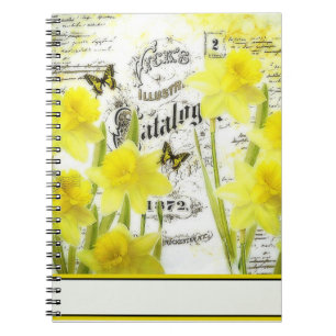 Caderno Espiral Narcisos antigos