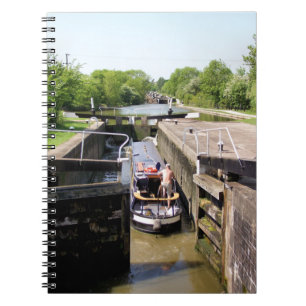 CADERNO ESPIRAL NARROWBOATS CANAIS