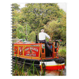 CADERNO ESPIRAL NARROWBOATS CANAIS