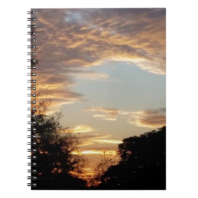 Caderno Espiral nascente ouro (Frente)