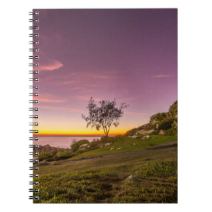 Caderno Espiral Nascer do sol na praia em Florianopolis