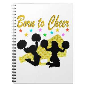 Caderno Espiral NASCER Dourado PARA O CHEERLEADER MEGAPHONE CHEER
