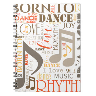 Caderno Espiral Nascer para Dance Brown ID277