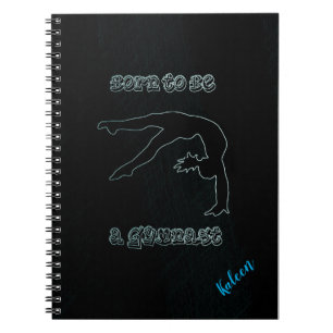 Caderno Espiral Nascer para ser um notebook de esqueleto do ginast