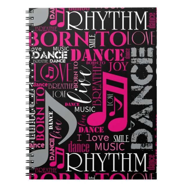Caderno Espiral Nascer to Dance Pink ID277 (Frente)