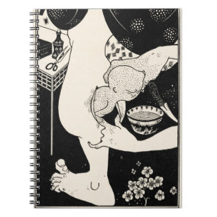 Caderno Espiral Nascimento da vitela do pé, ilustração de