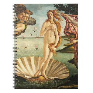 Caderno Espiral Nascimento De Vênus Em Sandro Botticelli