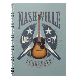 Caderno Espiral Nashville, TN - Music City USA