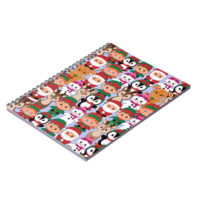Caderno Espiral Natal Colorido de Teddym com Muitas Profissões (Left Side)