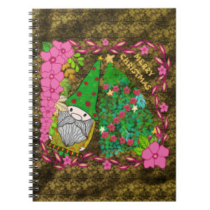 CADERNO ESPIRAL NATAL DE MERCADORIAS PERSONALIZADO COM ÁRVORE XMA